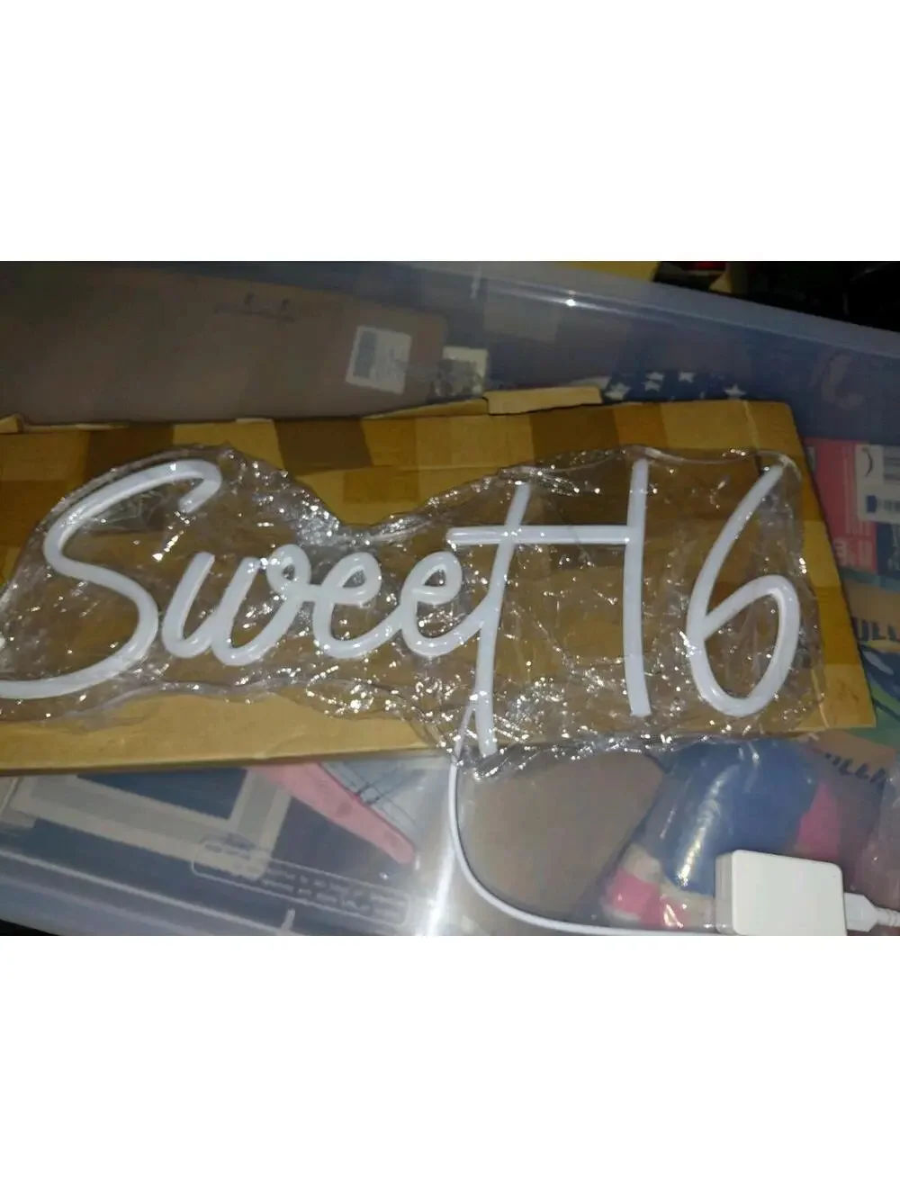 Sweet 16 hanging light party